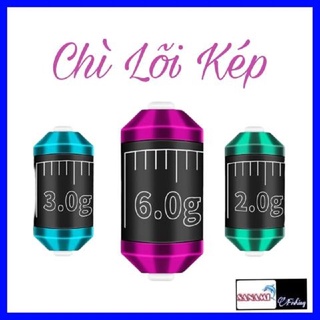 Chì Lá Lõi Kép (Set 3 viên) Chống Nổ Chuyên Câu Đài Câu Đơn Cao Cấp SPK-52 Sanami Fishing