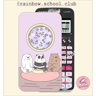 decal máy tính cầm tay skin tự chọn 3 chú gấu