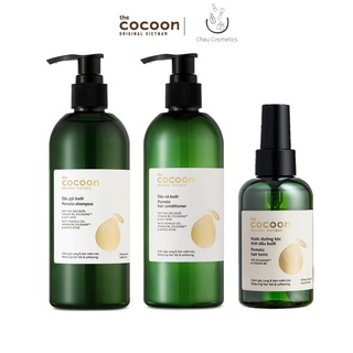 Combo chăm sóc tóc tinh dầu bưởi Cocoon: dầu gội, dầu xả và nước xịt dưỡng tóc