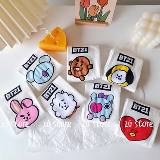 Vớ tất BT21 cổ ngắn trắng