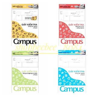 Giấy kiểm tra oly cấp 1 và kẻ ngang cấp 2 campus các loại