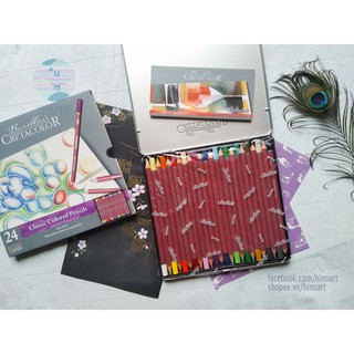 Chì Cretacolor Karmina set 12/24 màu hộp thiếc