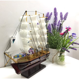 [Không lắp ráp] Mô hình tàu thuyền gỗ trang trí Tàu France II của Pháp - Dài 32cm - Gỗ tự nhiên