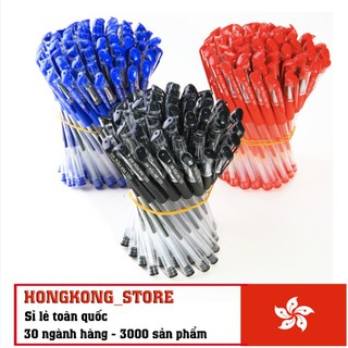 Bút Bi Nước Văn Phòng : 3 Màu Xanh - Đỏ - Đen