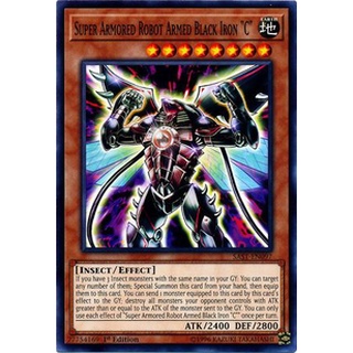 Thẻ bài Yugioh - TCG - Super Armored Robot Armed Black Iron "C" / SAST-EN097'