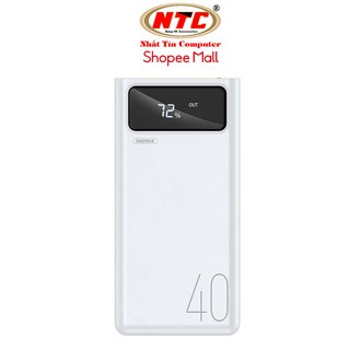 Pin sạc dự phòng Remax RPP-113 40000mAh, lõi Li-polymer, 3 cổng input, 4 cổng output (Trắng) - Hãng phân phối