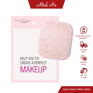 Bông bọt biển rửa mặt Vacosi Pink Cleansing Sponge BP26