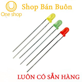 Gói 100 Con Led Phủ Màu 3mm