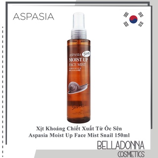 Xịt Khoáng Tinh Chất Ốc Sên Aspasia Moist Up Face Mist Snail 150ml