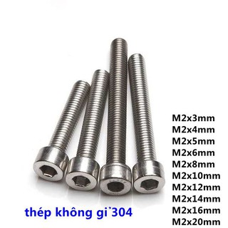 Bộ bulông lục giác chìm đầu trụ inox 304-M2