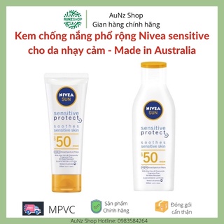 Kem chống nắng cho da nhạy cảm Nivea sensitive protect soothes Lotion SPF50 100ml