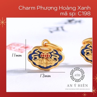 Charm Khóa Phượng hoàng xanh #C198 ( An Ý Hiên)
