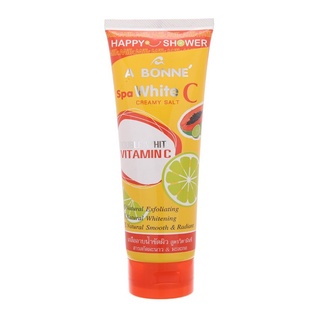 Tuýp Muối Tắm Sữa Spa A Bonne Vitamin C Làm Trắng Da, Tẩy Tế Bào Chết A Bonne Spa White C Creamy Salt 350g