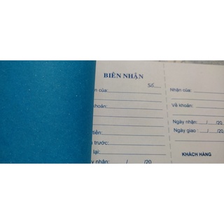 GIẤY BIÊN NHẬN 1 LIÊN. KHỔ 9 X 18 CM. VI TÍNH QUỐC DUY