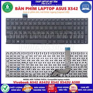 (KEYBOARD) BÀN PHÍM LAPTOP ASUS X542 dùng cho Vivobook A542 A542U X542 X542U A580