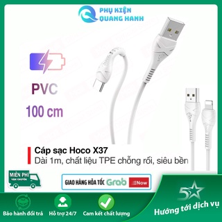 ️️Cáp Sạc Nhanh Hoco X37 ✓ Chân ✓ Type C ✓Micro USB ✓ Hàng Hoco