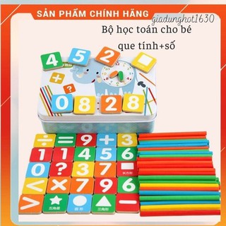 (Rẻ vô địch) Hộp bảng số kèm que tính giúp bé học đếm - Đồ chơi thông minh cho bé