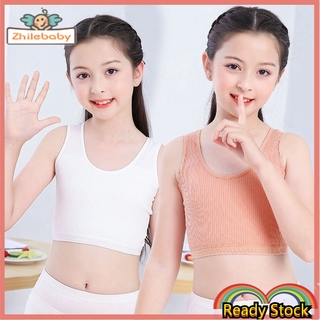 Áo Ngực Thể Thao Chất Liệu Cotton Thân Thiện Với Da Cho Bé Gái 6-12 Tuổi