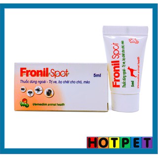 Nhỏ gáy đặc trị ve rận chó FRONIL SPOT ống 5ml