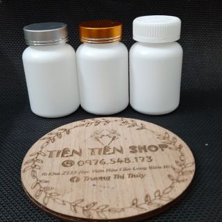Lọ nhựa dược trắng 100ml nắp vặn to