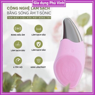 Máy rửa mặt sóng siêu âm cực tiện dụng