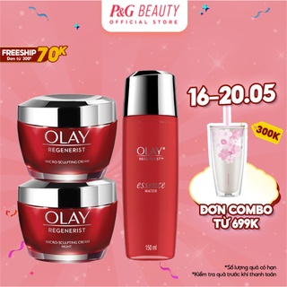 Combo 3 Kem dưỡng ngày + Đêm 50G + Nước Tinh Chất Ngăn Ngừa Lão Hóa RG 150 ml