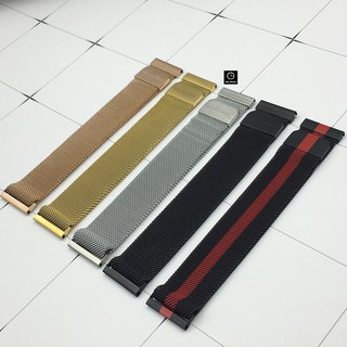 Dây Đồng Hồ Size 20mm 22mm Khóa Nam Châm Lưới Thép Thép Không Gỉ [Tặng Chốt Gắn Thông Minh]
