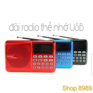 ĐÀI Radio FM Thẻ Nhớ Usb D68 E bảo hành 6 tháng đổi mới