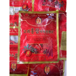 Kẹo hồng sâm Hàn Quốc có đường 200g