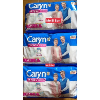 [GIÁ SỈ THÙNG 3 GÓI] Tã Bỉm Quần Người Lớn Caryn Mỏng Nhẹ Size M16/L14/M32/L28 Miếng