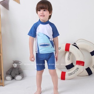 Bộ đồ quần áo bơi kèm mũ dành cho bé trai mã C07