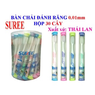 Bàn chải đánh răng SUREE thái lan siêu mềm [1 hộp 30 cây]