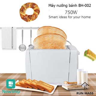Máy nướng bánh mỳ 2 ngăn bằng thép 2021