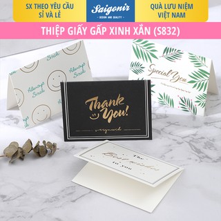 Thiệp giấy Chúc mừng sinh nhật và thiệp tình yêu S831-S832 làm từ Giấy dày cao cấp Mẫu mã Đa dạng Size 9.5x7cm