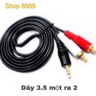 Dây 1 đầu 3.5 ra 2 hoa sen