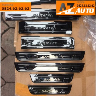 Bộ Ốp bậc, Nẹp bước chân Hyundai Santafe 2019-2021 – Titan(hàng cao cấp)