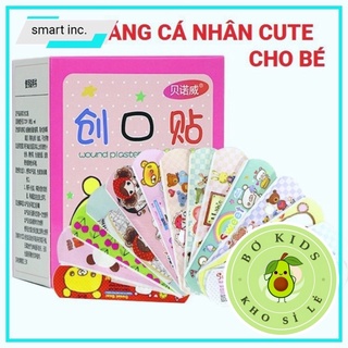 HỘP 100 MIẾNG Ơ GÂU - BĂNG CÁ NHÂN TRẺ EM ( CÓ HÌNH NGỘ NGHĨNH)/ băng gâu nhiều hình/băng gạc ngộ nghĩnh