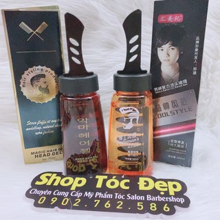 Gel vuốt tóc kèm lược Keo tóc keo vuốt tóc nam cao cấp chai 280ml kèm lược tiện dụng