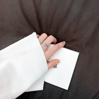 Nhẫn nữ kim loại dạng hở phong cách vintage cực đẹp