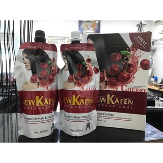 [Chính hãng] Nhuộm Phủ Bạc Thảo Dược Kafen Cherry Hai Màu Đen Và Nâu, Phủ Bạc, Không Phai Đỏ, Không Dính Ra Đầu 500mlx2