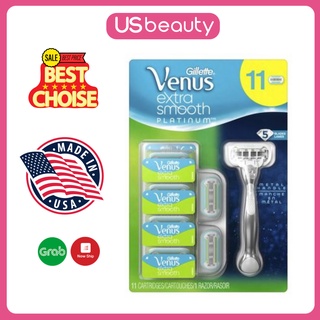 Dao cạo râu Gillette Venus Extra Smooth 5 lưỡi với 10 đầu thay hàng chính hãng MỸ