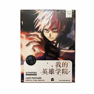 Hộp Postcard Boku Hero Academia Học Viện Anh Hùng Bản Dạ Quang 32 Tấm