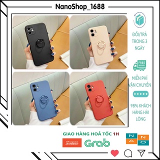 Ốp Iphone Viền Vuông Kèm Ring Nanoshop_1688