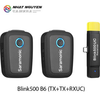 Micro Saramonic Blink500 B6 (TX+TX+RXUC) cổng type C - Saramonic B6 Blink 500 - Bảo hành 12 tháng