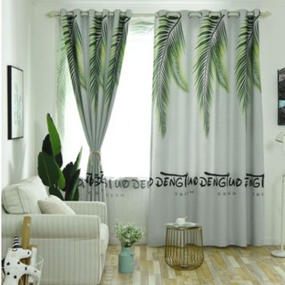 Rèm vải dày họa tiết dương xỉ trắng nhiều kích thước ( đọc kỹ thông tin sản phẩm)