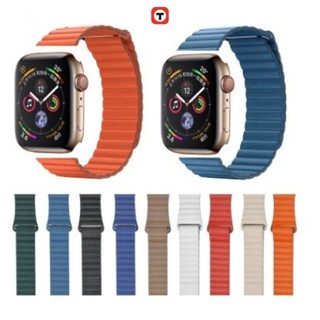Dây da leather loop apple watch seris 1-2-3-4-5-6, khóa nam châm Techroom