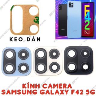 Kính camera samsung f42 kèm keo dán