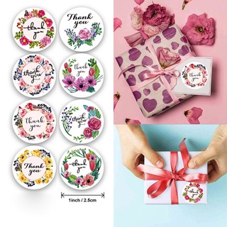 Tem Dán chữ "THANK YOU" Tròn 25mm (1inch) Cuộn 500 Miếng Thiết kế phù hợp với tất cả các nhu cầu truyền tải lời cảm ơn