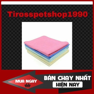 Khăn tắm size to có hộp/ko hộp siêu thấm hút cho chó mèo 0