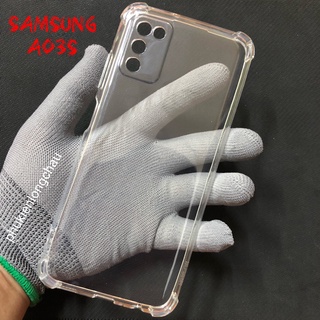 Ốp Lưng Samsung A03s Dẻo Trong Suốt Chống Sốc Có Gù Bảo Vệ 4 Gốc